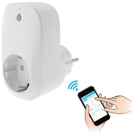 Portable Free APP Wi-Fi Home / Offices Automation Smart Wireless Power WiFi Plug, EU Plug(White)-garmade.com