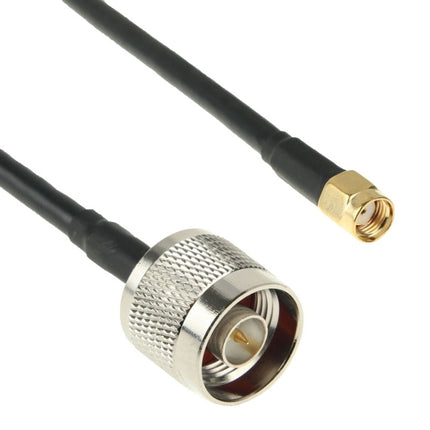 N Male to RP-SMA Converter Cable, Length: 50cm(Black)-garmade.com