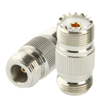 Coaxial RF N Female to UHF Female Adapter(Silver)-garmade.com