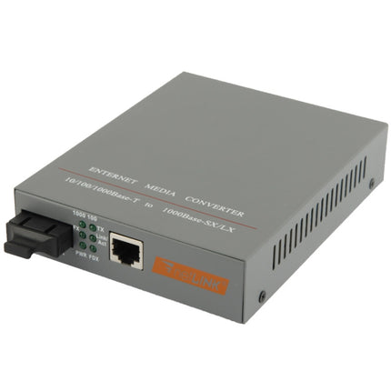 10/100/1000M Single mode Gigabit Adaptive Optical Transceiver (HTB-GS-03)-garmade.com