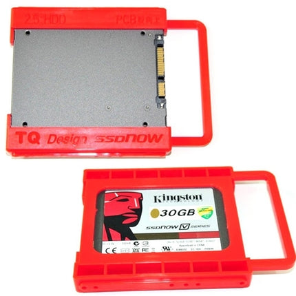2.5 inch to 3.5 inch SSD HDD Notebook Hard Disk Drive Mounting Bracket Adapter Holder Hot Search(Red)-garmade.com