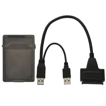 USB 2.0 / USB 3.0 To SATA Cable with 2.5 inch HDD Protection Box, Support up to 4TB Speed-garmade.com