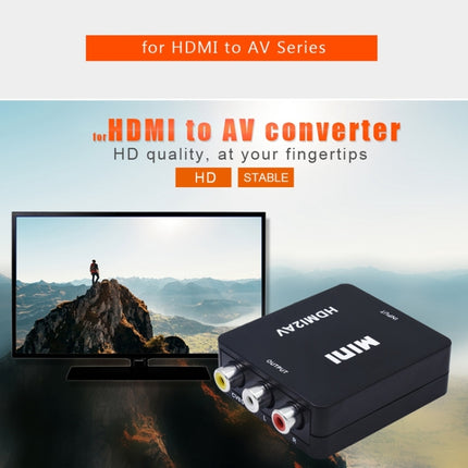 VK-126 Mini HD HDMI to AV/CVBS Video Converter Adapter-garmade.com