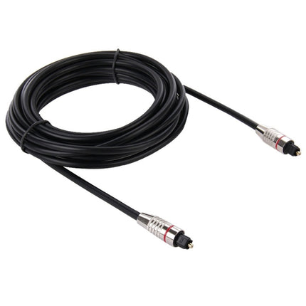 Digital Audio Optical Fiber Cable Toslink M to M, OD: 5.0mm, Length: 5m-garmade.com