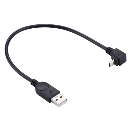 29cm 90 Degree Angle Micro USB to USB Data / Charging Cable-garmade.com