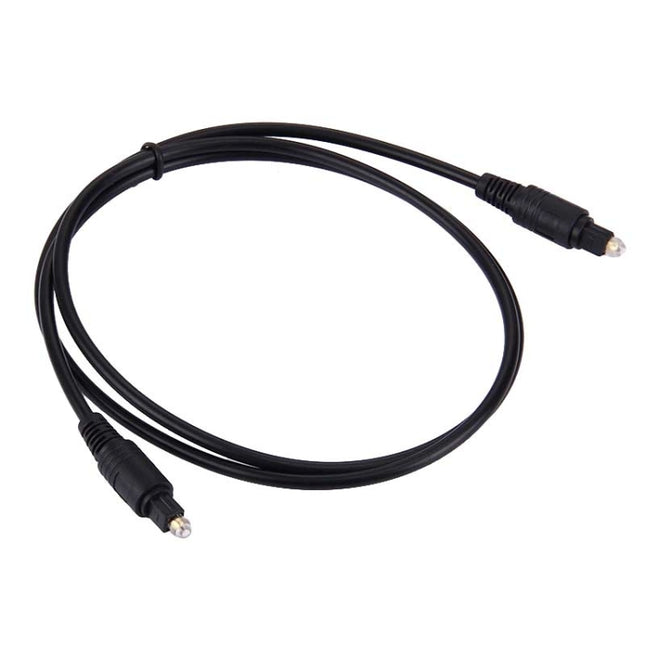 Digital Audio Optical Fiber Toslink Cable, Cable Length: 1m, OD: 4.0mm (Gold Plated)-garmade.com
