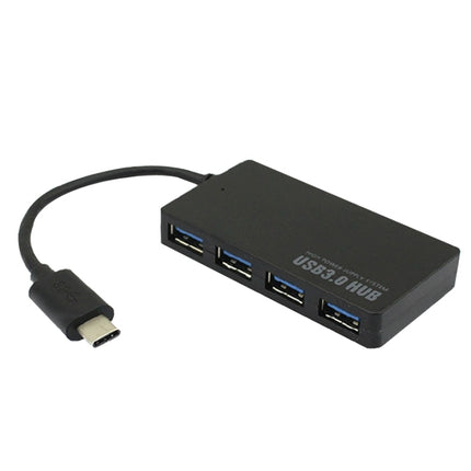 USB-C / Type-C 3.1 to 4 Ports USB 3.0 HUB Adapter-garmade.com