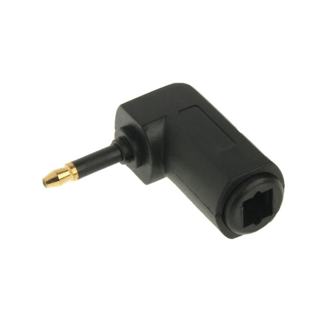 High Quality Gold Plated Square to Round Audio Optical Fiber 90 Degree Optical Fiber Adapter-garmade.com