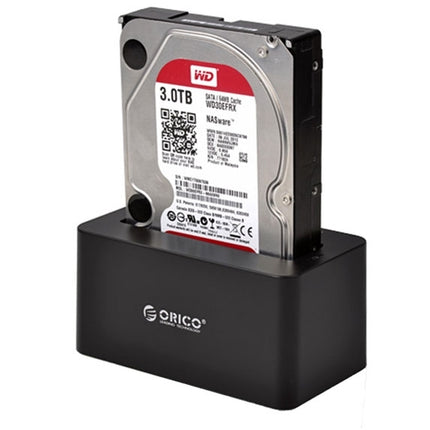 ORICO 6619US3 5Gbps Super Speed USB 3.0 to SATA Hard Drive Docking Station for 2.5 inch / 3.5 inch Hard Drive(Black)-garmade.com