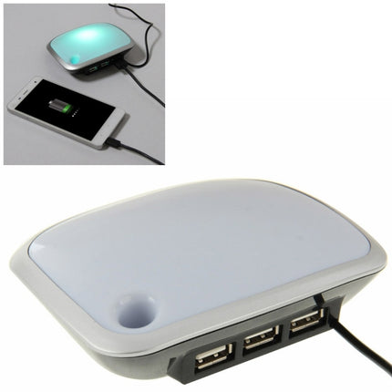 3 USB HUB with LED Light, Cable Length: 1m-garmade.com