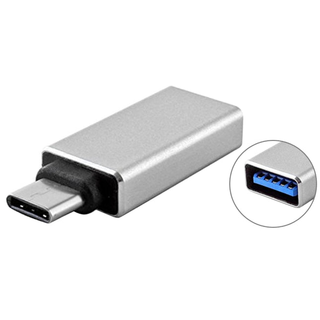 USB 3.0 to USB-C / Type-C 3.1 Converter Adapter(Silver)-garmade.com