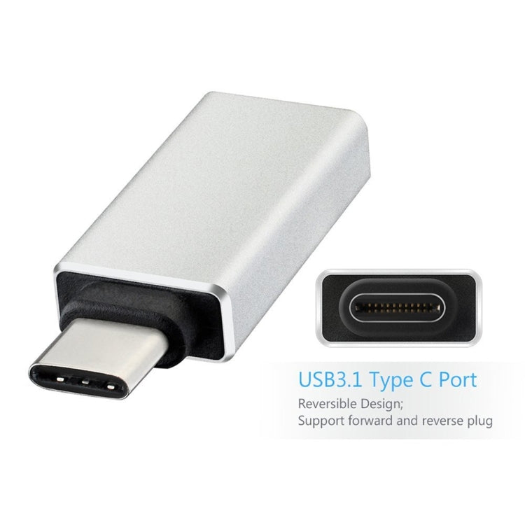 USB 3.0 to USB-C / Type-C 3.1 Converter Adapter(Silver)-garmade.com