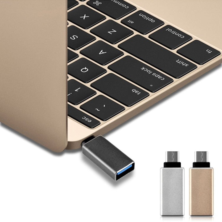 USB 3.0 to USB-C / Type-C 3.1 Converter Adapter(Silver)-garmade.com