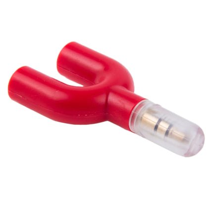 3.5mm Stereo Male to Dual 3.5mm Stereo Female Splitter Adapter(Red)-garmade.com