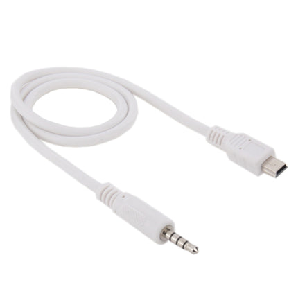 3.5mm Male to Mini USB Male Audio AUX Cable, Length: about 50cm-garmade.com