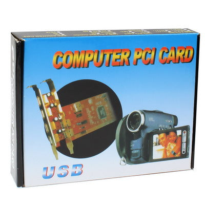 USB 2.0 4+1 Ports PCI Card(Black)-garmade.com