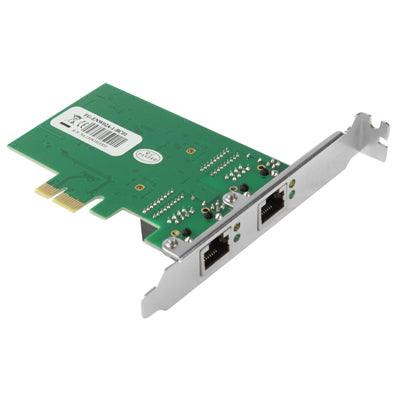 PCI-Express Dual Gigabit Ethernet Controller Card Adapter 2 Port RJ45 10/100/1000 BASE-T (IO-PCE8111-2GLAN)-garmade.com
