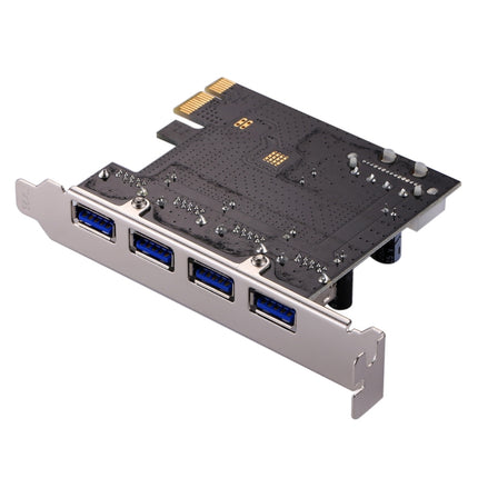 USB 3.0 4 ports PCI-E Express Controller Card 5Gbps-garmade.com