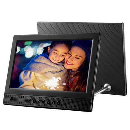 10.1 inch LED Display Multi-media Music & Movie Player Digital Photo Frame with Remote Control, Allwinner E200s Program, Support USB-Disk / SD Card, Body Sensor, Built in Stereo Speaker(Black)-garmade.com