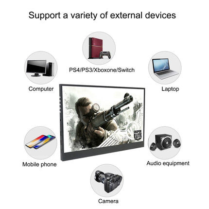 HSD-1330X 13.3 inch 1080P HD Gaming Portable Narrow Side Display-garmade.com