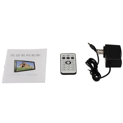 8 inch LED Display Multi-media Digital Photo Frame with Holder & Music & Movie Player, Support USB / SD Card Input(Black)-garmade.com
