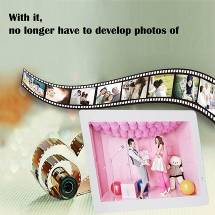 14 inch LED Display Multi-media Digital Photo Frame with Holder & Music & Movie Player, Support USB / SD / MS / MMC Card Input(White)-garmade.com