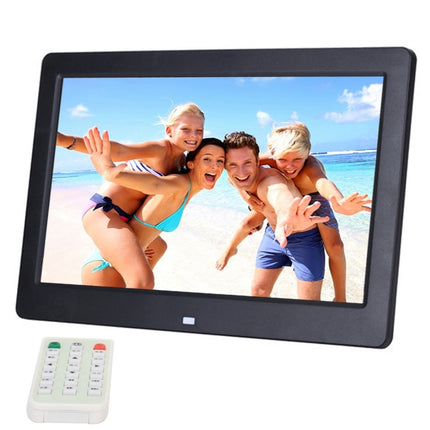 10.1 inch HD Wide Screen Digital Photo Frame with Holder & Remote Control, Allwinner E200, Alarm Clock / MP3 / MP4 / Movie Player(Black)-garmade.com