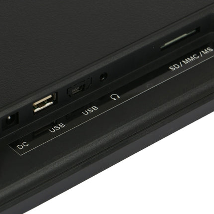 14 inch LED Display Multi-media Digital Photo Frame with Holder & Music & Movie Player, Support USB / SD / MS / MMC Card Input(Black)-garmade.com