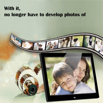 14 inch LED Display Multi-media Digital Photo Frame with Holder & Music & Movie Player, Support USB / SD / MS / MMC Card Input(Black)-garmade.com