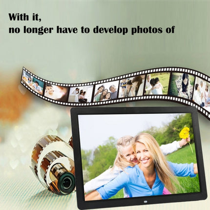 17 inch HD 1080P LED Display Multi-media Digital Photo Frame with Holder & Music & Movie Player, Support USB / SD / MS / MMC Card Input(White)-garmade.com