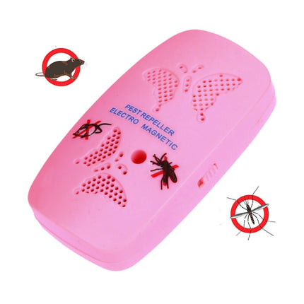 Ultrasonic Electronics Insecticide with Two Steps of Adjustable, Pink (US Plug)-garmade.com