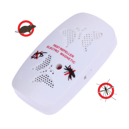 Ultrasonic Electronics Insecticide with Two Steps of Adjustable, White (US Plug)-garmade.com