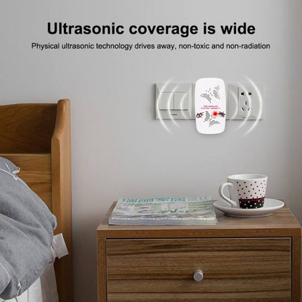 Ultrasonic Electronics Insecticide with Two Steps of Adjustable, White (US Plug)-garmade.com