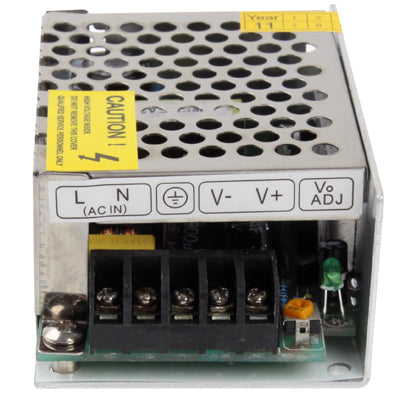 S-25-5 DC (12V 2A) Regulated Switching Power Supply, Input:AC180~240V, Dimension(LxWxH): 85x58x38mm-garmade.com