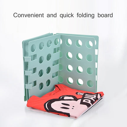Durable Plastic Laundry Storage Fold Unique Clothing Shelves Stacked Board Organizer Tools, Random Color Delivery, Expand Size: 66*57cm-garmade.com