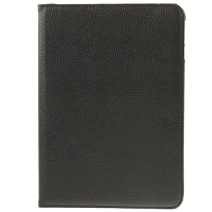 360 Degree Rotatable Litchi Texture Leather Case with 2-angle Viewing Holder for Samsung Galaxy Tab 4 10.1 / SM-T530 / T531 / T535(Black)-garmade.com