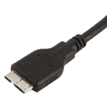 20cm Micro USB 3.0 to USB 3.0 OTG Cable, For Galaxy Note III / N9000(Black)-garmade.com