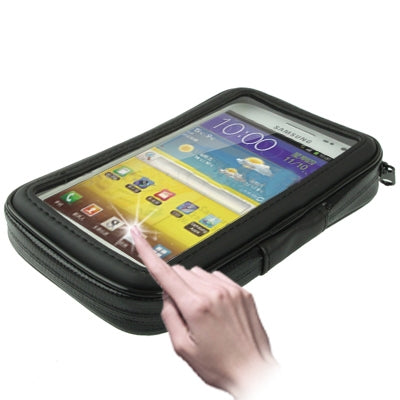 Bike Mount & Waterproof Touch Case for Galaxy Note / i9220 / N7000, Note II / N7100 , Note III / N9000(Black)-garmade.com