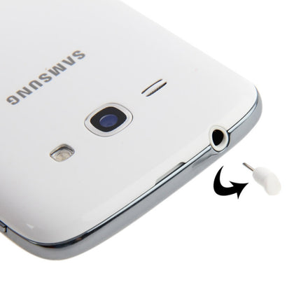 10 PCS Earphone Jack Plug Anti-dust Stopper / BisonFone, For Galaxy S IV / i9500 / i9300 / N7100 / HTC One M8(White)-garmade.com