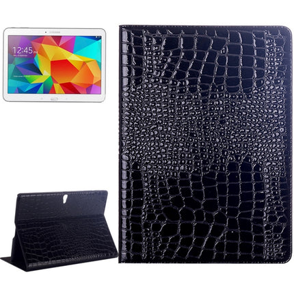 Crocodile Texture Flip Leather Case with Holder for Galaxy Tab S 10.5 / T800(Black)-garmade.com