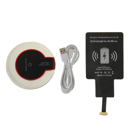 FANTASY Wireless Charger & Wireless Charging Receiver, For Galaxy Note Edge / N915V / N915P / N915T / N915A(Black)-garmade.com