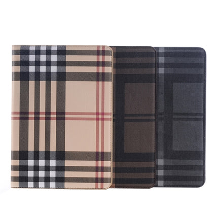Plaid Pattern Leather Case with Holder & Card slots & Wallet for Galaxy Tab A 9.7 4G LTE / T555-garmade.com