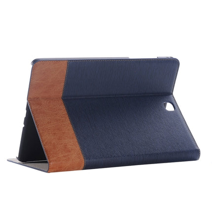 Cross Texture Leather Case with Holder & Card slots & Wallet for Galaxy Tab A 9.7 4G LTE / T555(Dark Blue)-garmade.com