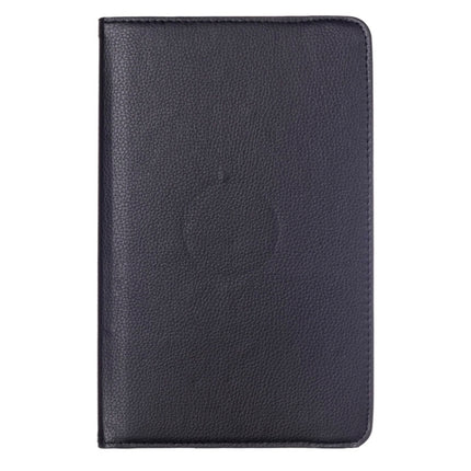 Litchi Texture 360 Degree Rotation Leather Case with Multi-functional Holder for Galaxy Tab E 9.6(Black)-garmade.com