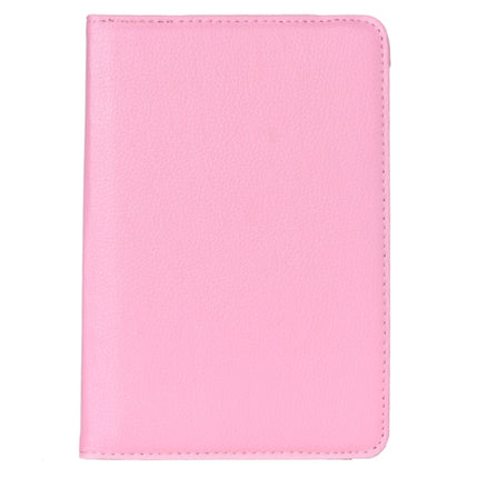 Litchi Texture 360 Degree Rotation Leather Case with multi-functional Holder for Galaxy Tab S2 8.0(Pink)-garmade.com