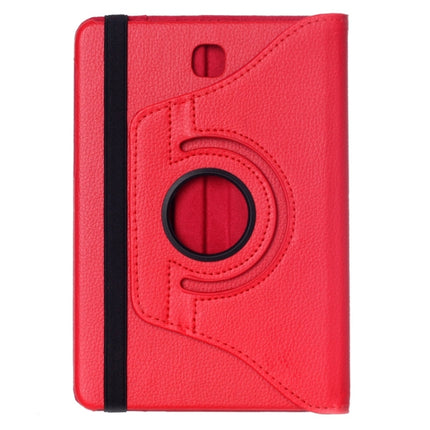 Litchi Texture 360 Degree Rotation Leather Case with multi-functional Holder for Galaxy Tab S2 8.0(Red)-garmade.com