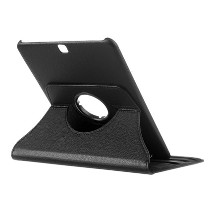 Litchi Texture 360 Degree Rotation Leather Case with multi-functional Holder for Galaxy Tab S2 9.7(Black)-garmade.com