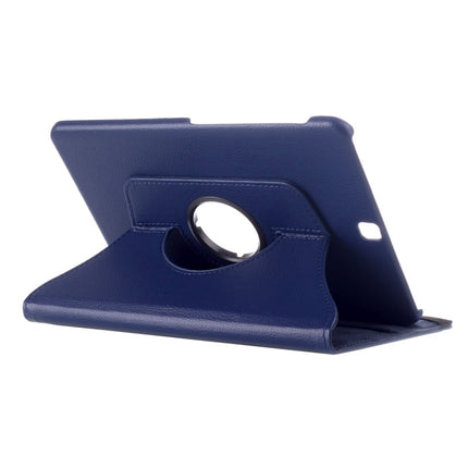 Litchi Texture 360 Degree Rotation Leather Case with multi-functional Holder for Galaxy Tab S2 9.7(Dark Blue)-garmade.com