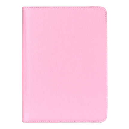 Litchi Texture 360 Degree Rotation Leather Case with multi-functional Holder for Galaxy Tab S2 9.7(Pink)-garmade.com