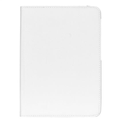 Litchi Texture 360 Degree Rotation Leather Case with multi-functional Holder for Galaxy Tab S2 9.7(White)-garmade.com